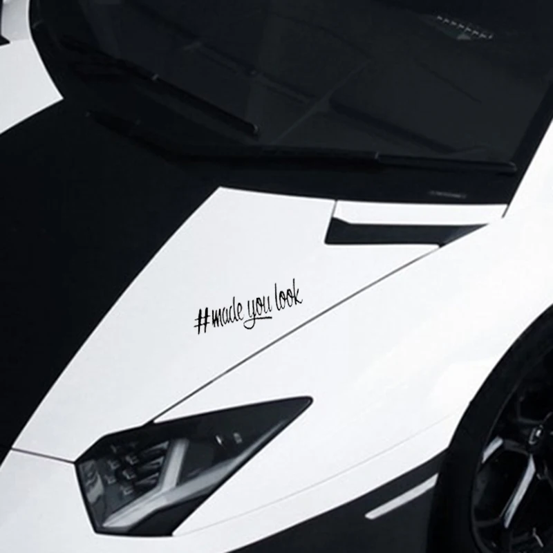 16*5 4 см 1 шт. # made you look JDM girl Средний стикер Забавный Наклейка на окно автомобиля
