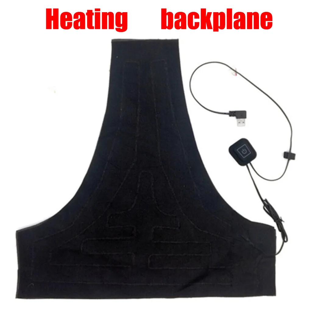

USB Charging Waterproof Warm Vest 3 Gear Regulation Heating For Outdoors Camp Electric backband Winter Warm Protection Vest