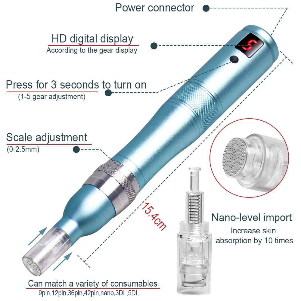 Wireless Dr.imp Pen Electric Dermapen Microneedling Derma Rolling Tools Ultima Micro Needle MTS$PMS Skin Care Mesotherapy | Красота и