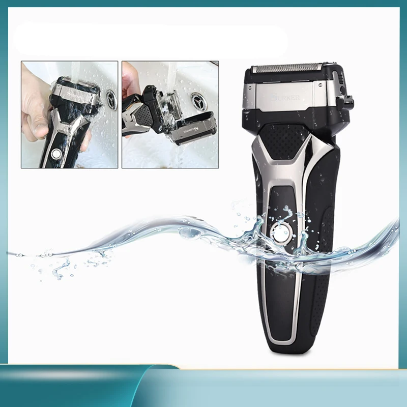

Professional Shaver Rechargeable Powerful Shaver for Men 3D Full Body Washable Electric Razor Wet Dry Face Beard Shaving Machine