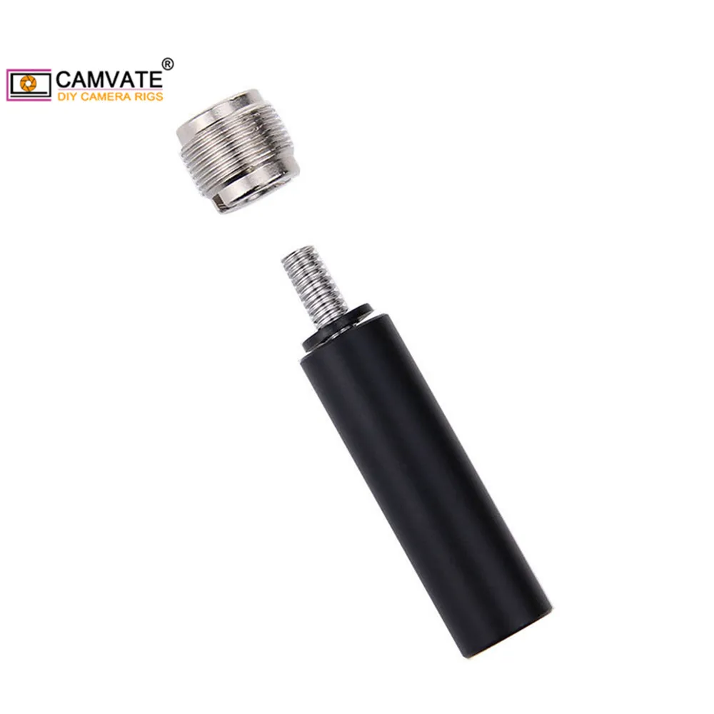 CAMVATE Алюминий сплав Стандартный 15 мм микро стержень с 5/8 &quot 27 мужской to1/4&quot 20