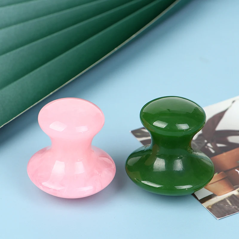 Mushroom Shape Jape Stone Gua Sha Massager Eye Face Jade Body Massage Tool