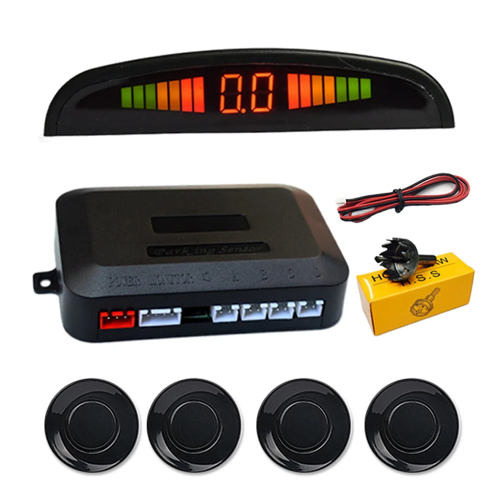 Автомобильный парктроник светодиодный датчик парковки 4 датчика s радар заднего