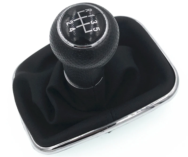 5 Speed PU Leather Shifter Stick Gear Shift Knob With Dustproof Cover HZTWFC-13.7 For VW Golf GTi MK4 R32 Bora Jetta | Автомобили и