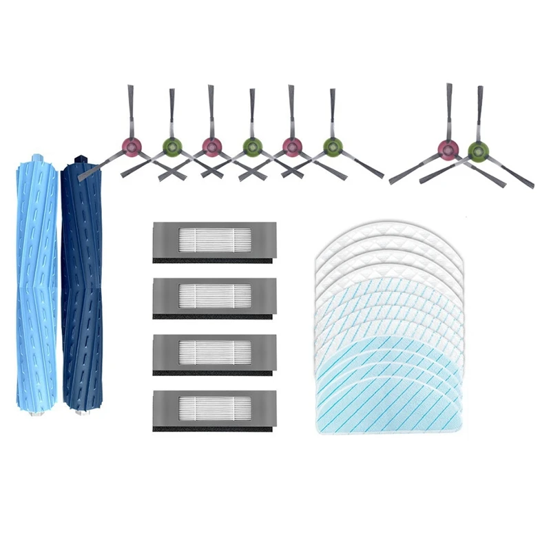 

Main Brush Side Brush HEPA Filter Cleaning Mops Cloth Replacement For Ecovacs T9AIVI Robot Vacuum Cleaner Accessories