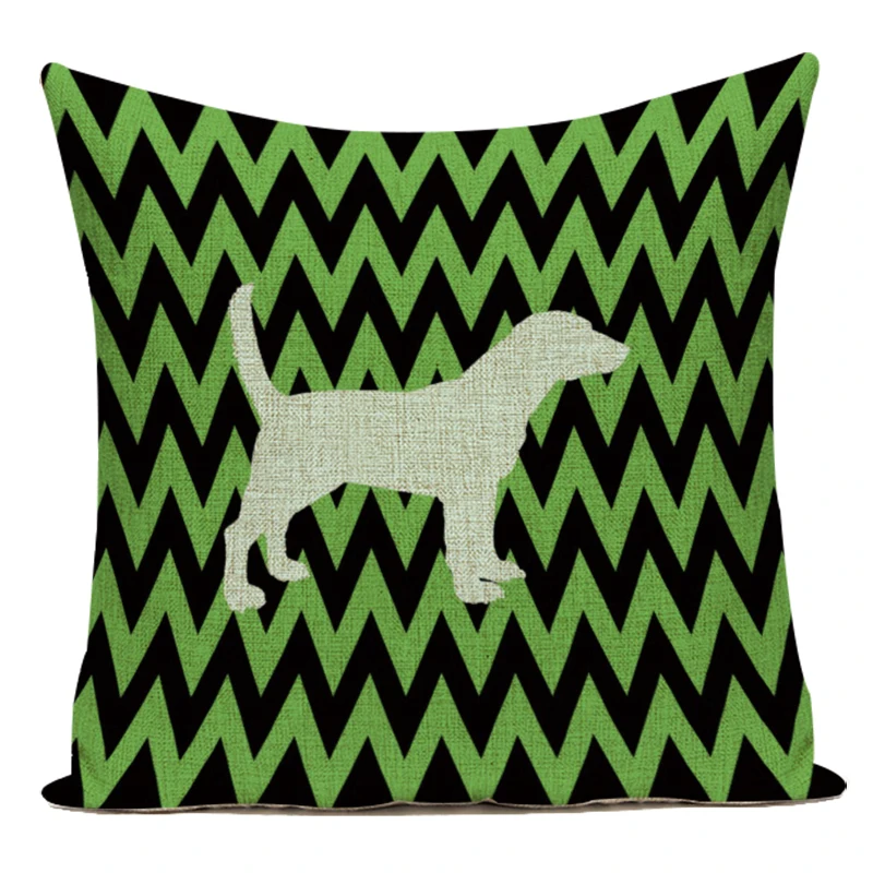 Милый Животные тросточка полиэстер декоративные подушки Чехол квадратный Cojines