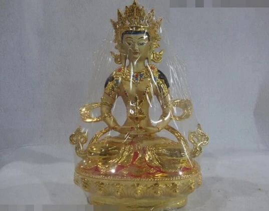 --- 506 + 12 тибетский буддийский храм Бронзовый Медный позолоченный окрашенный