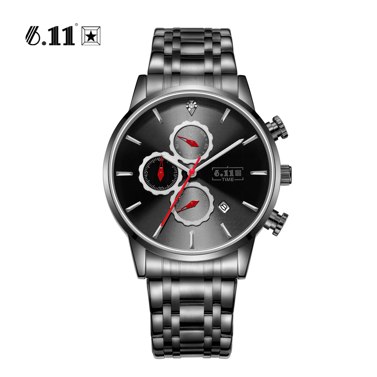 Брендовые мужские часы из нержавеющей стали Кварцевые наручные Военные