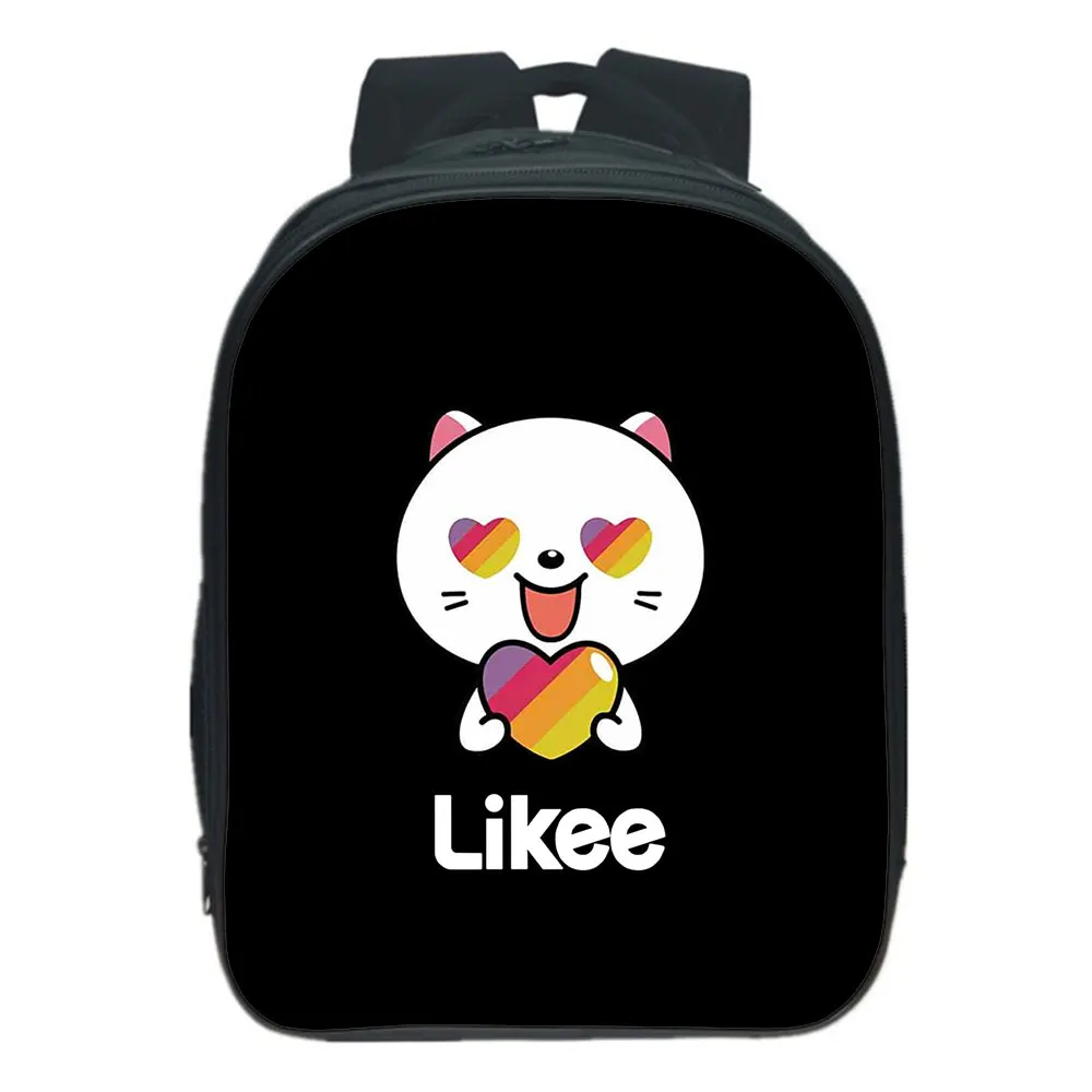

13 Inches Likee Backpack Boys Girls School Backpack Cartoon Casual Travel Bookbag Short Video Logo Printing Teens School Bag