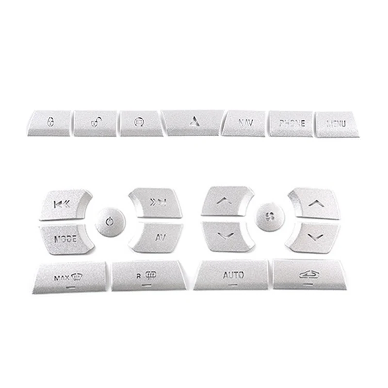 

21 PCS Car Central Control Air Conditioning Multimedia Volume Button Stickers Cover Trim for XF 2012-2015 Accessories