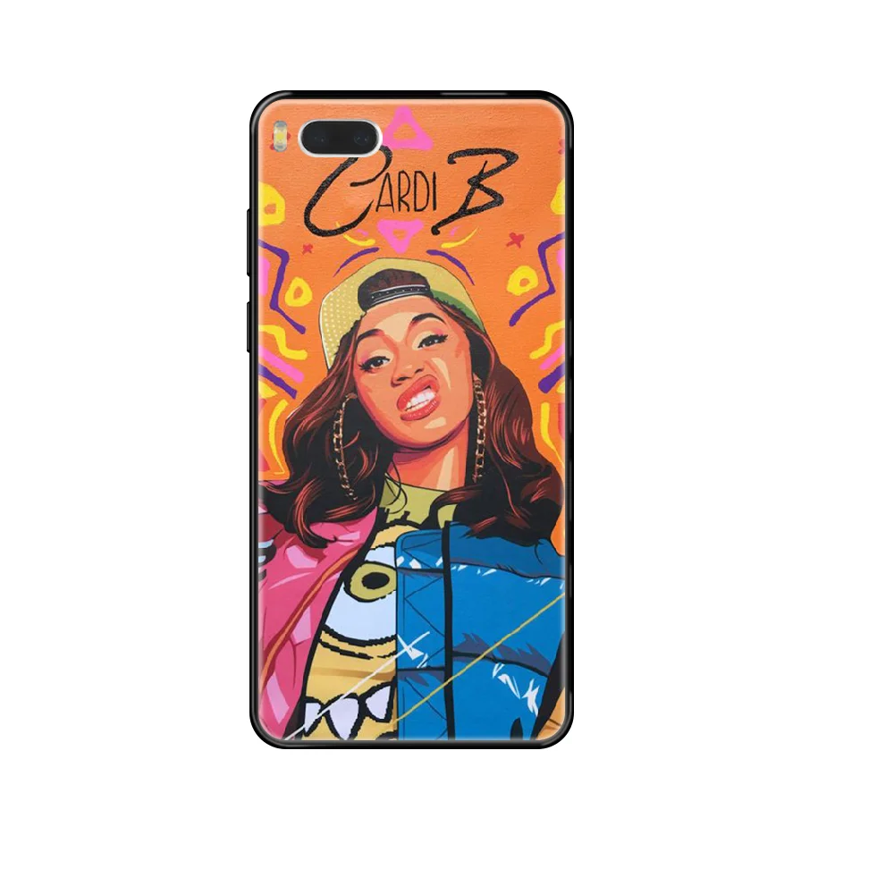 Чехол для телефона Rapper Cardi B CardiB Xiaomi Redmi Mi 3 5 6 8 9 A1 2 Max3 Mix2 X SE Lite Pro черный роскошный