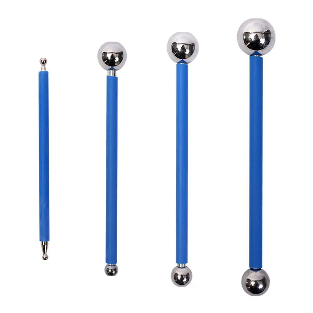 4pcs Double Steel Pressed Ball Tile Grout Tools Stainless Steel Repairing Stick Ceramic Floor Grouting Glue Gaps Scraping Tools