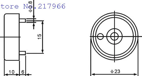 10 шт активный пьезо-зуммер 3-24V 12V buzzer STDZ | Электронные компоненты и принадлежности