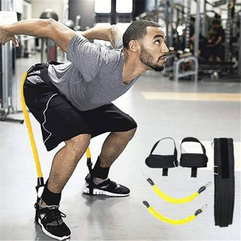 

Pulling Resistance Rope Jump Trainer Elastic Bands Legs Strength Agility Training Strap for Basketball Yoga Resistance Band Set