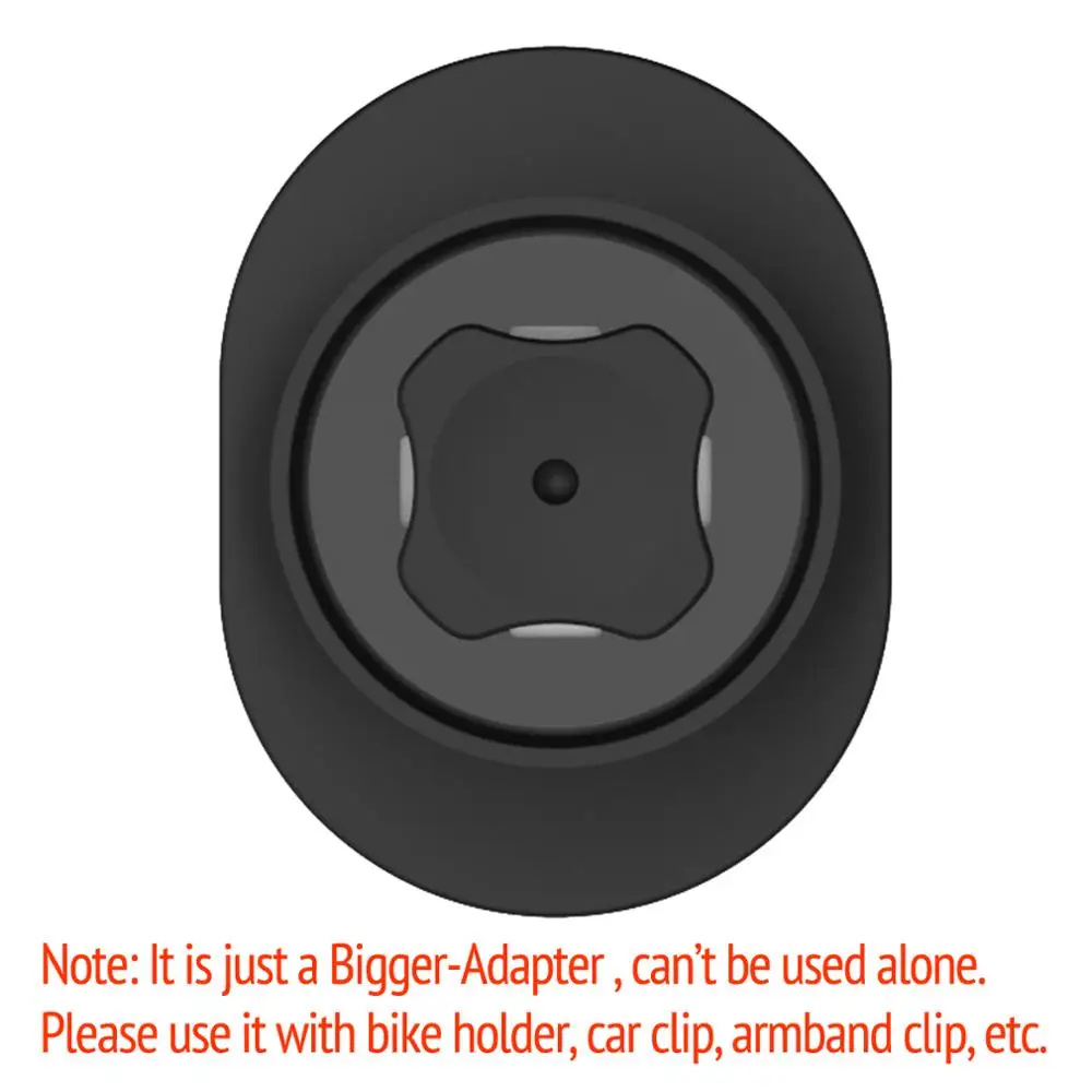 Bigger-Adapter Быстрое крепление велосипедный держатель для телефона для iPhone samsung универсальный держатель для мобильного телефона на руль велосипеда зажим подставка gps кронштейн - Цвет: Bigger-Adapter