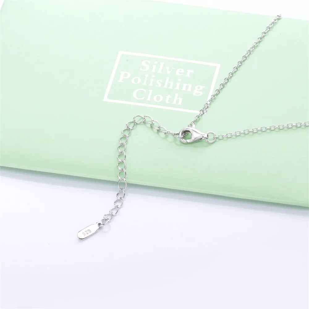 

SHADOWHUNTERS Real 925 Sterling Silver U Pendant Necklaces For Women Chain Collier Horseshoe Chocker Silver 925 Crystal Jewelry