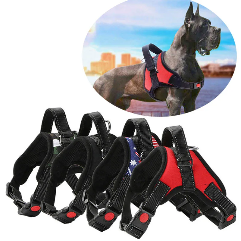 

Нейлоновый сверхпрочный ошейник для собак, регулируемый дышащий сетчатый мягкий большой маленький жилет, аксессуары для собак хаски