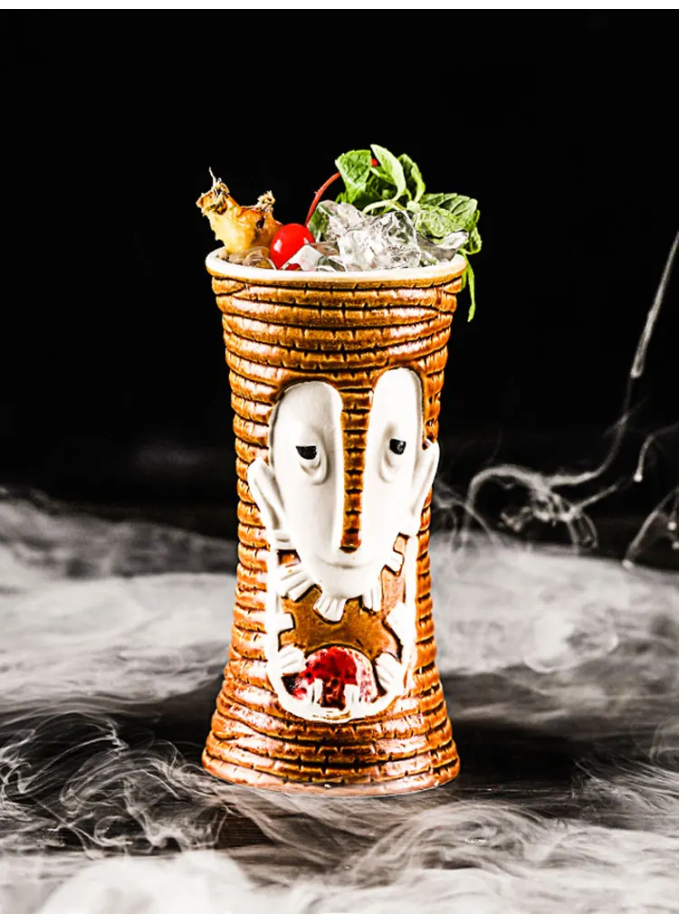 Гавайские Тики-бокалы бокал для коктейлей пивная кружка для напитков SKULLMug керамические Тики-бокалы отлично подходят для коктейли Напитки
