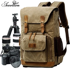 batik canvas camera backpack outdoor waterproof bag multi functiona photography bag for canon nikon sony digital slr bag free global shipping
