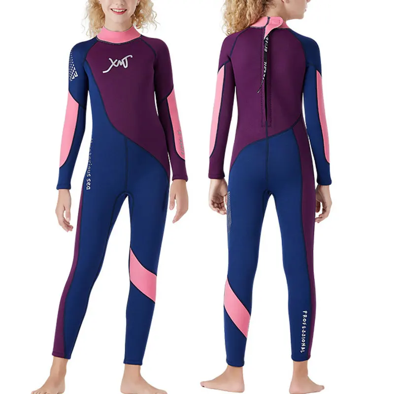 

Kids and Youth Vigor 3mm Neoprene Full Suits Long Sleeve Surfing Swimming Diving Swimsuits Keep Warm Back Zip B2Cshop