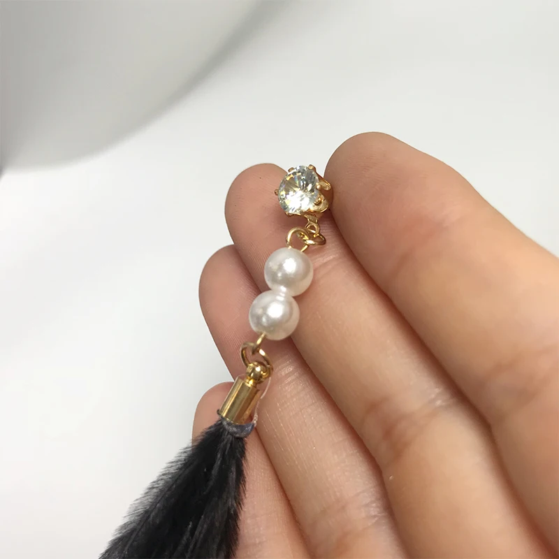 Серьги M & G с натуральными перьями красного цвета элегантные модные украшения