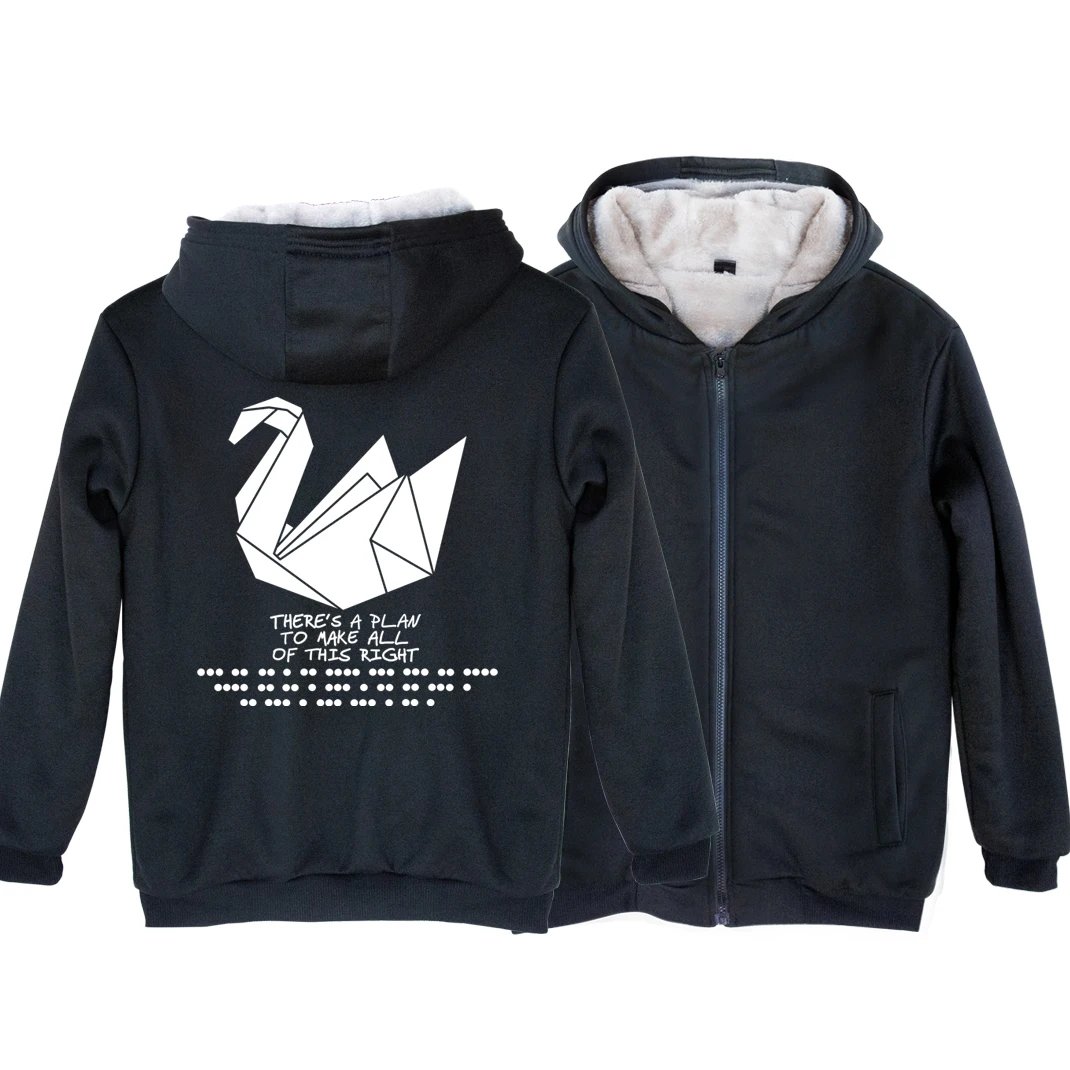 Prison Break Dots A Plan Paper Crane Duck Swan Man Boy Parkas Full Zip Coat Plus Velvet Autumn Winter Couple Clothes ZIIART
Prison Break Dots A Plan Paper Crane Duck Swan Man Boy Parkas Full Zip Coat Plus Velvet Autumn Winter Couple Clothes ZIIART