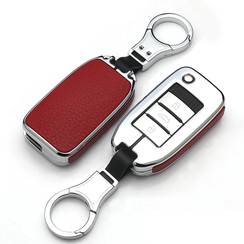 Защитный чехол для ключа из цинкового сплава и натуральной кожи Roewe RX5 2017 MG ZS 3