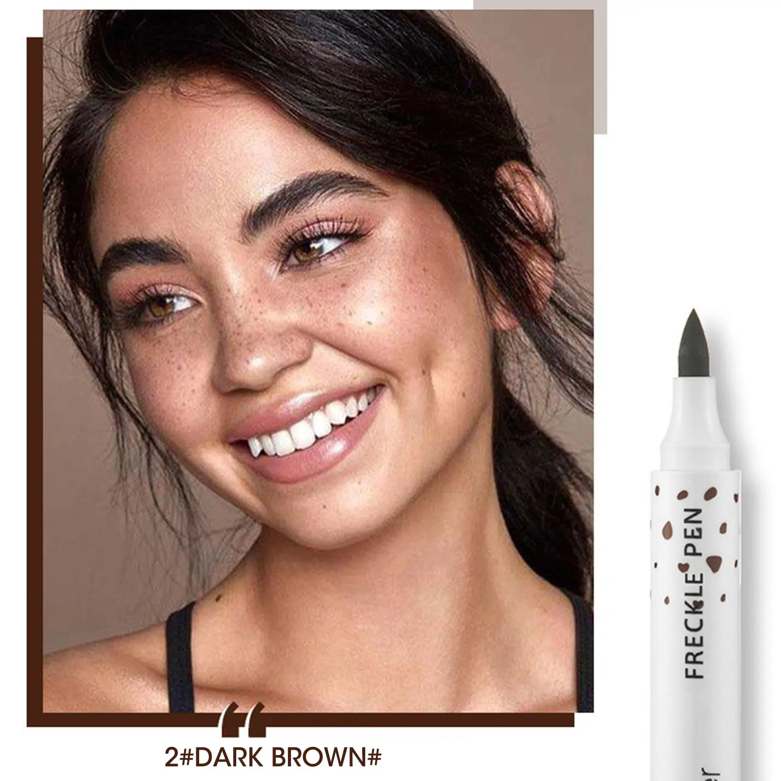

Pudaier Natural Freckle Pen Popular Makeup Embellishment Pen Spots Fake Makeup Pen Waterproof Durable Dot Spot Pen