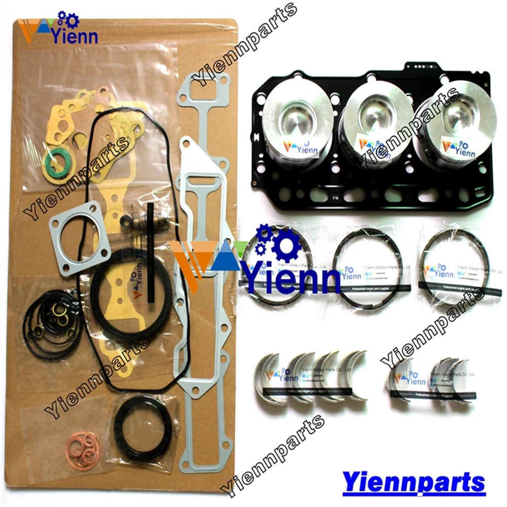 

Комплект для ремонта 3TNV84 3TNV84T-MJT 3TNV84HT-JT Overhual с поршнем для двигателя Yanmar JOHN DEERE 3520 3720 Запчасти для трактора