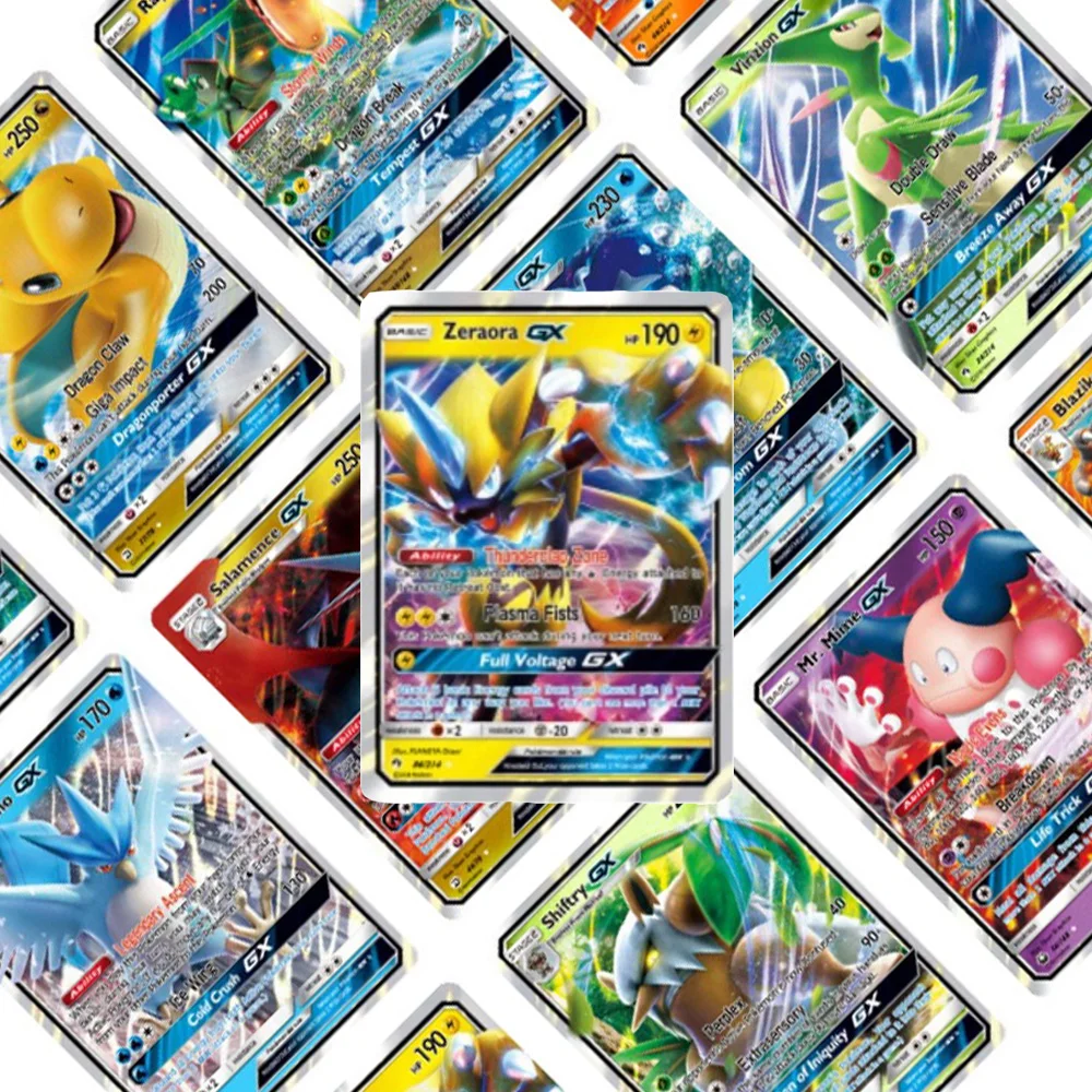 200 шт., блестящие карты TAKARA TOMY GX