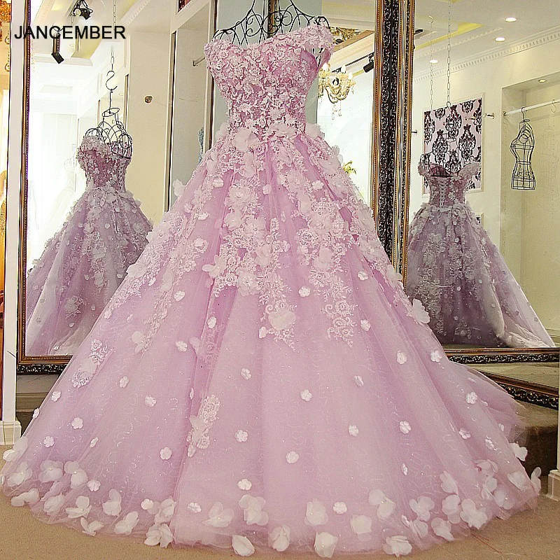 LS65321 лаванда бисером вечерние платья кристалл с плеча бальное платье корсет