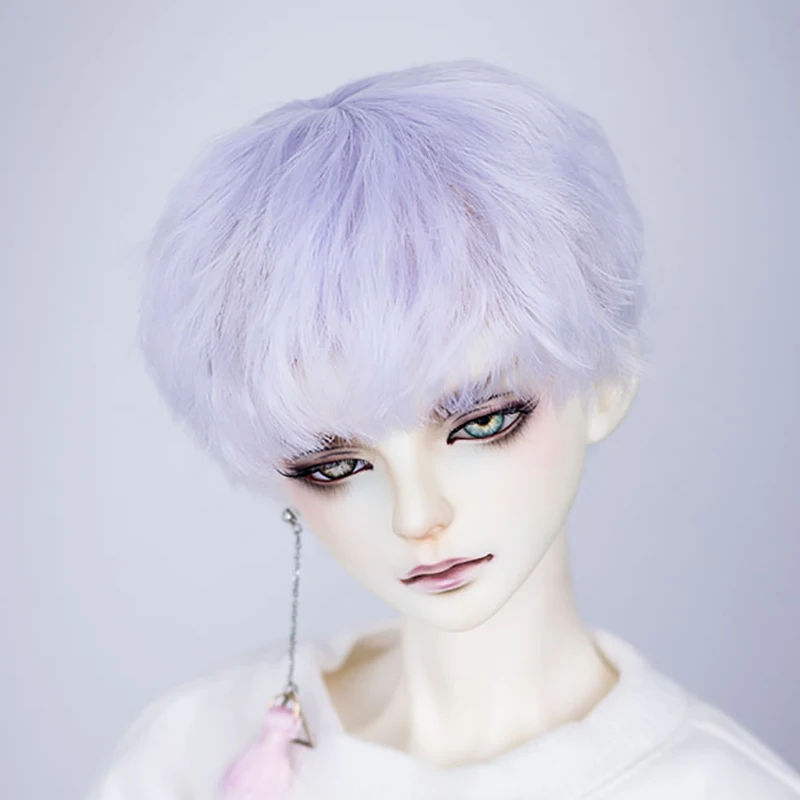 Allaosify bjd парик 1/3 1/4 1/6 высокотемпературный парик для мальчика короткие волосы кукольные парики с челкой модный тип стильные волосы BJD