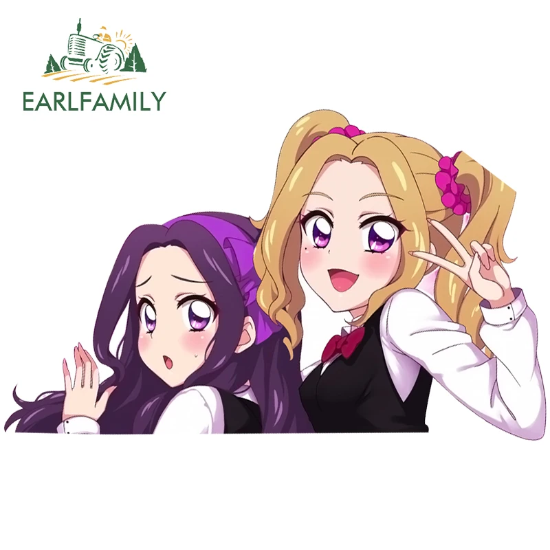 EARLFAMILY 13 см x 8 см для Aikatsu Daichi Nono Shirakaba Risa аниме наклейки на холодильник автомобиля лэптопа лобовое стекло окна RV наклейка