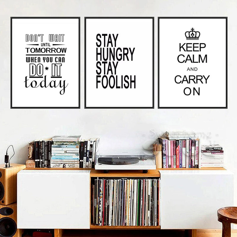 Мотивационные письма холщовая картина стене плакат цитата для учебы офиса