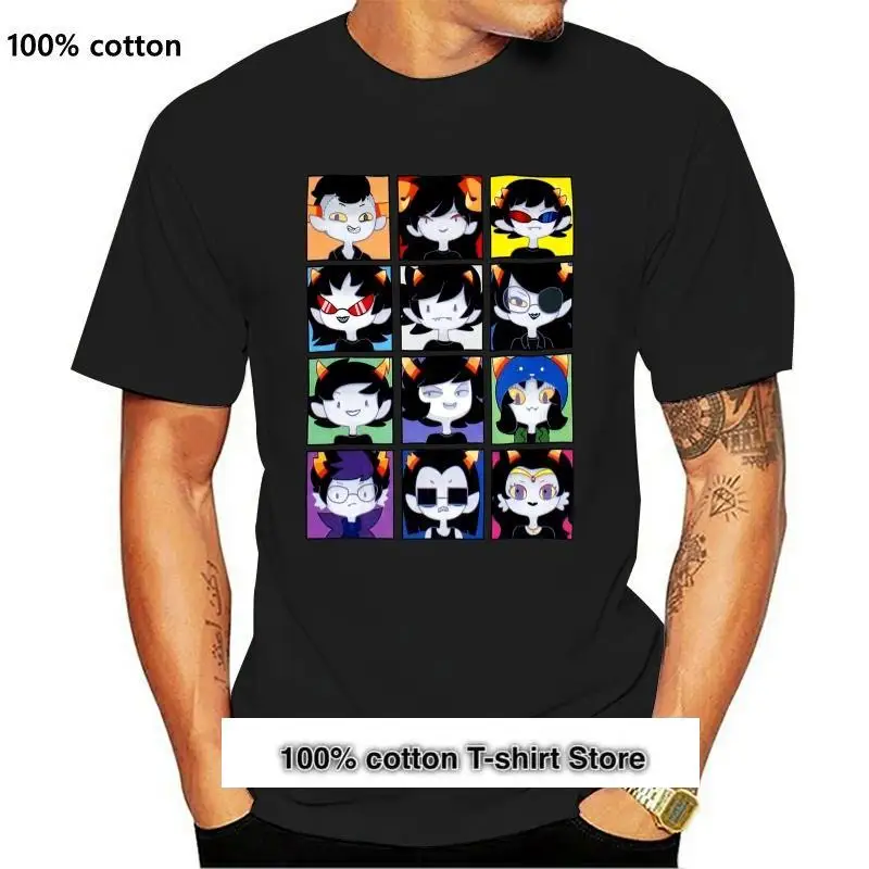 

Homestuck-Camiseta de lona para hombre, 2021, imagen de 12 cajas, nueva