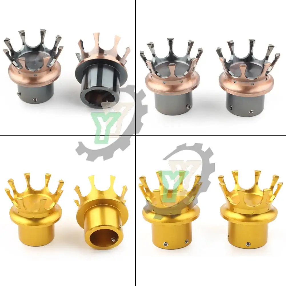 

For Harley Touring Sportster 1200 883 XL XG Dyna Softail FLFB Fat Boy VRSC Trike Crown Style Front Axle Cap Nut Cover Bolt Crown