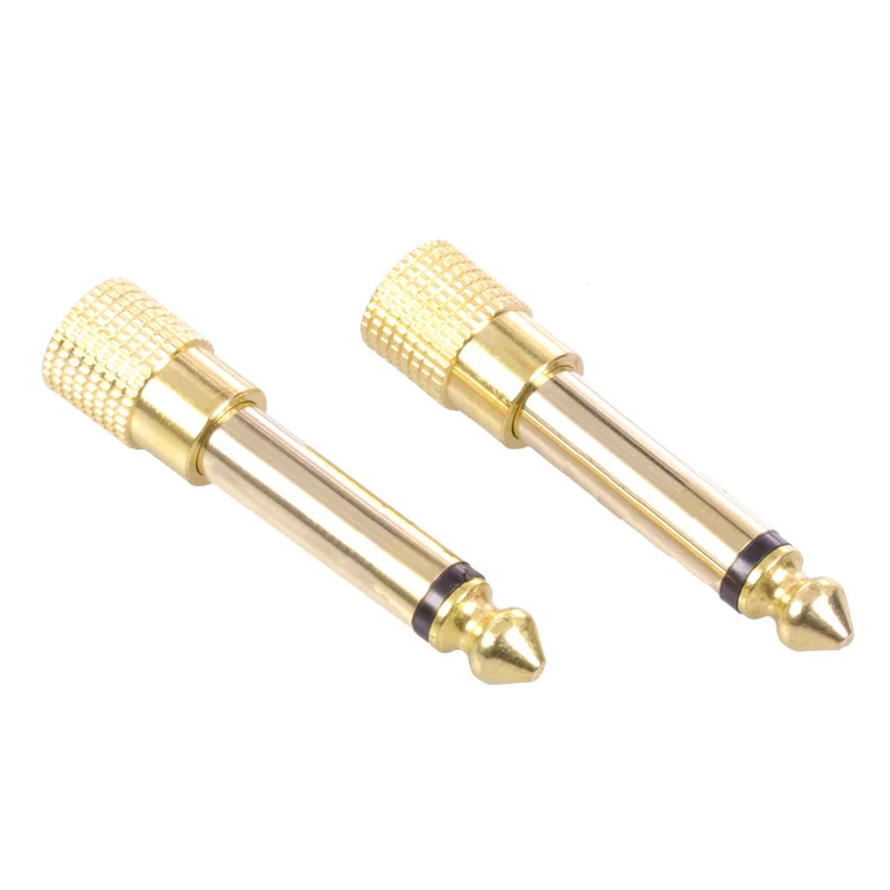 10 шт. позолоченный моно разъем 6 35 штекер для микрофона аудио мм 3 5