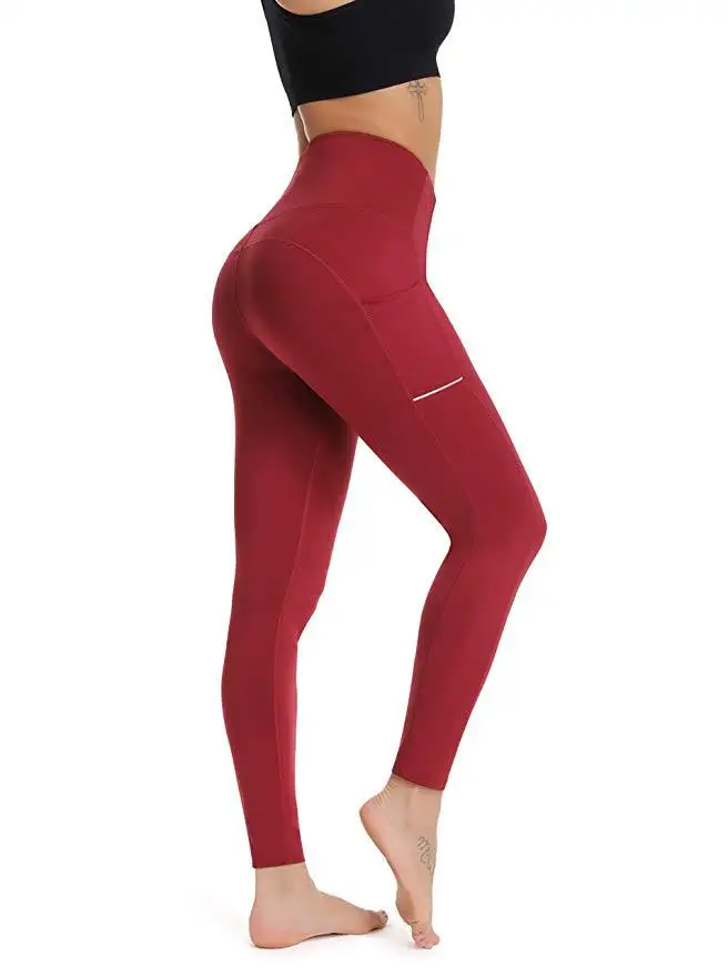 

2021 New Yoga Pants Running Fluorescent Reflective Strip Sports Breathable Peach Buttock Foot Women Yoga Pants