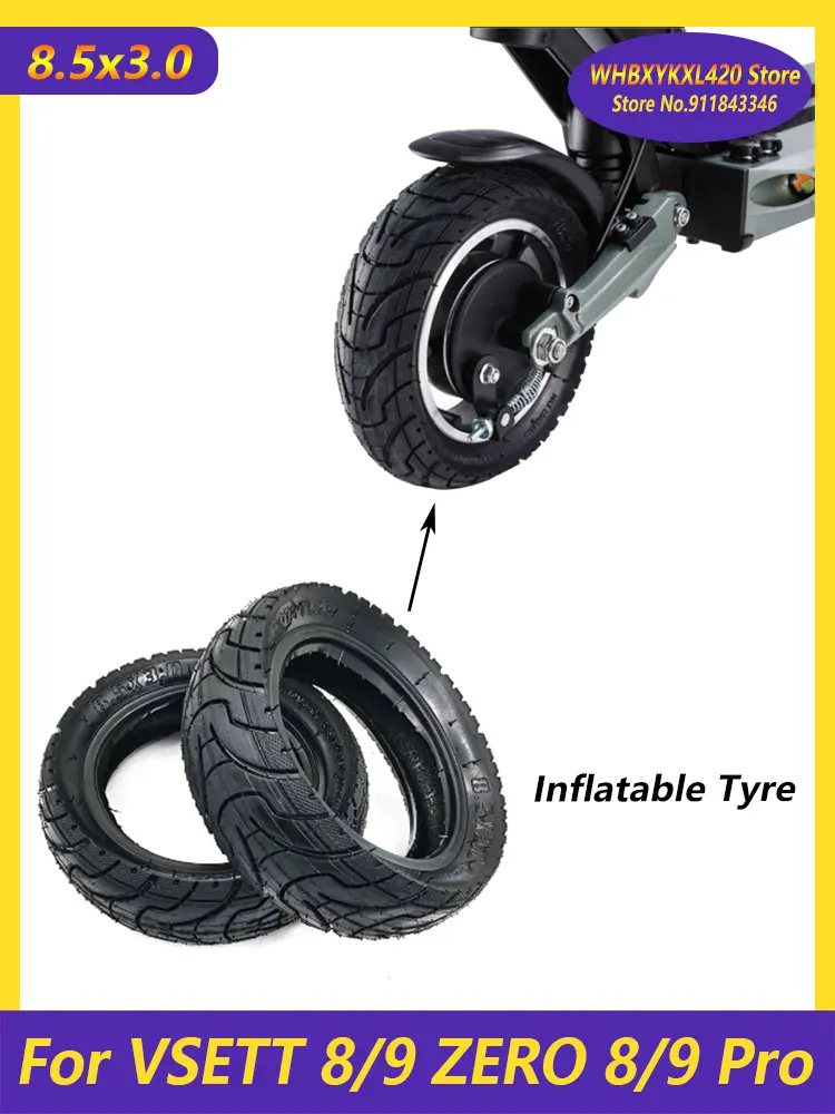 8.5x3 Pneumatic Tire Inner Tube Electric Scooter VSETT City Road Inflatable Tyre