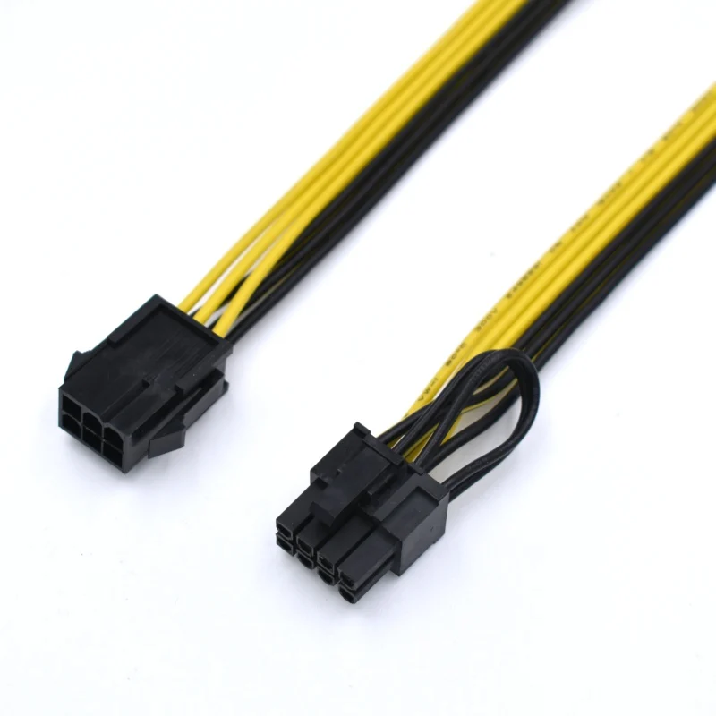10 шт./лот 20 см 18awg PCI Express e 6 Pin к 8 видеокарта кабель адаптера питания|Компьютерные