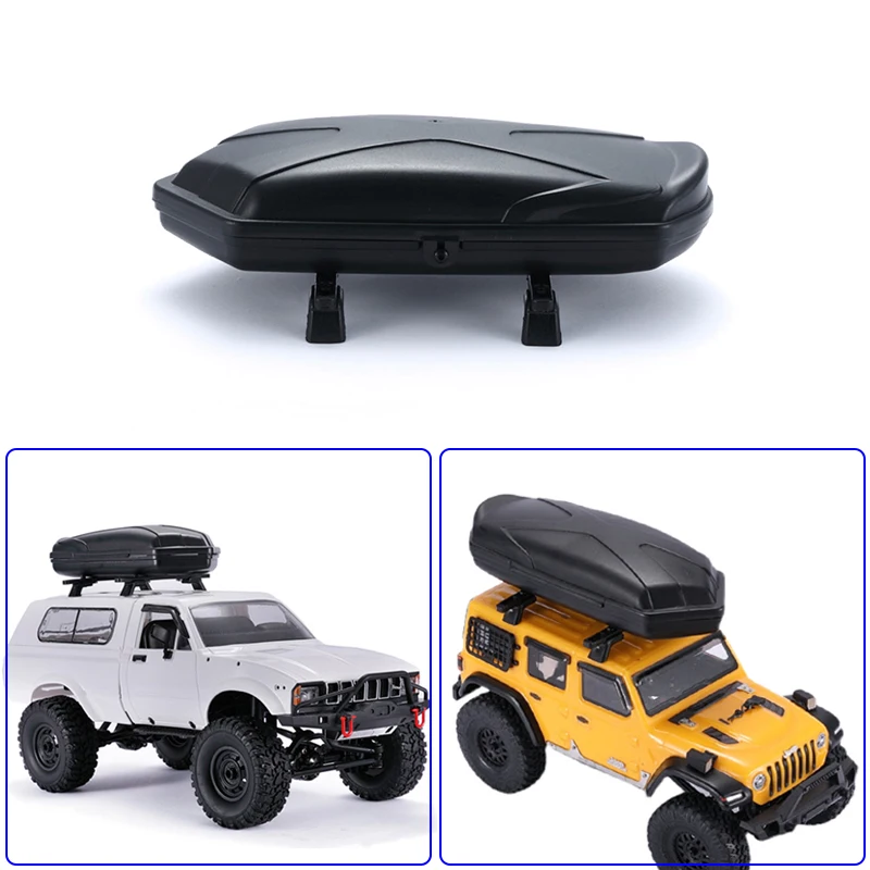 DJC Roof Luggage Carrier Roof Rack for 1/16 AXIAL SCX24 Wrangler XIAOMI Jimny Rooftop Storage Box WPL D12 C-14R RC Crawler Parts