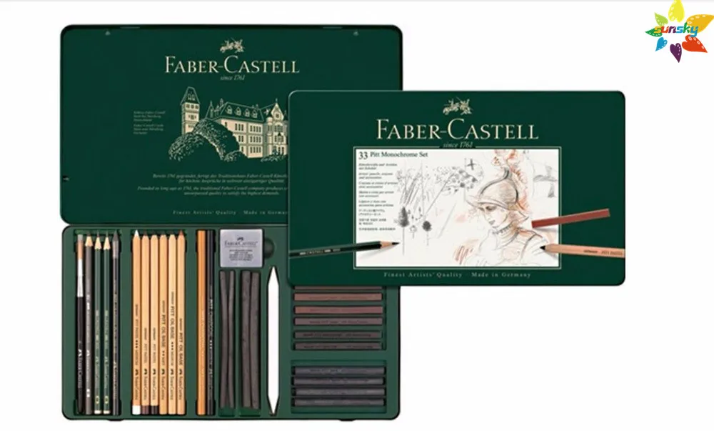 Набор карандашей для рисования 33 шт./компл. 112977 карандаш с древесным углем