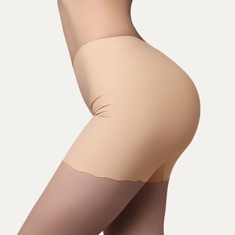 Ultra-thin Breathbale Skinny Panties Seamless Summer Safety Short Pants Women Soft Ice Silk Ultra-comfortable Solid | Женская одежда