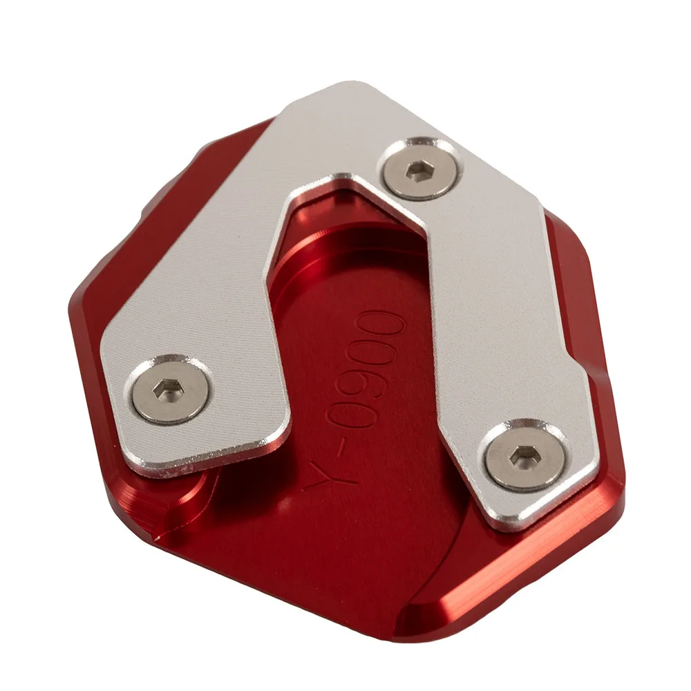 Red Motorcycle Enlarge Kickstand Side Stand Widening Base Extension Plate Pad For Yamaha MT 09 Tracer- XSR900 - Цвет: Red