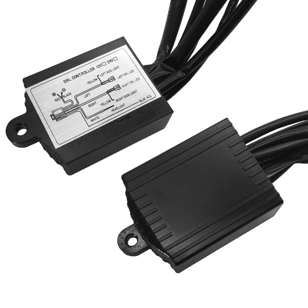 2018 дневные ходовые огни Светодиодный светильник DRL реле Управление вкл/выкл