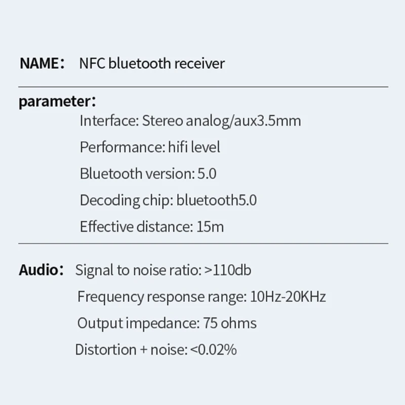 

2021 New Bluetooth 5.0 Transmitter A2DP AUX 3.5mm RCA USB Smart Playback Stereo