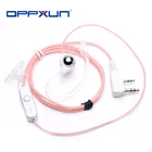 Гарнитура наушники-вкладыши PTT розовая модная для любительской рации Kenwood Baofeng TK3207 UV5R UV 5R 888S рация для женщин красивая