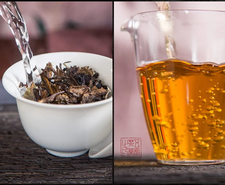 

Authentic Fuding Old White Tea Long Brow Natural Collection 2013 Material Fuding White Brick Tea Authentic 5-Year-Old White Tea