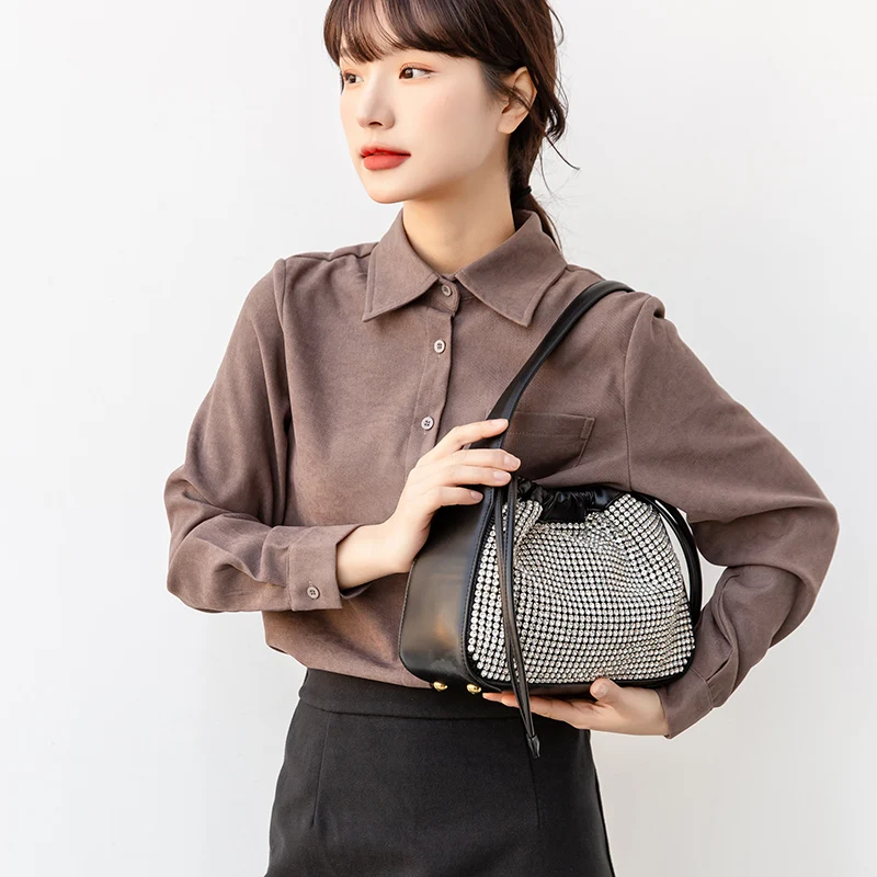 

luxury brand designer purses and handbags top handle bags crystal diamond crossbody bags 2021 trend fashion women clutch bag