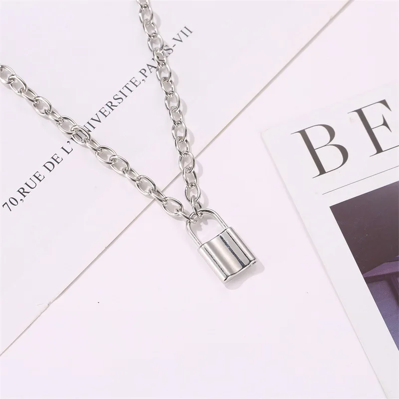 Лидер продаж цепочка ожерелье блестящее индивидуальное сердце с замком